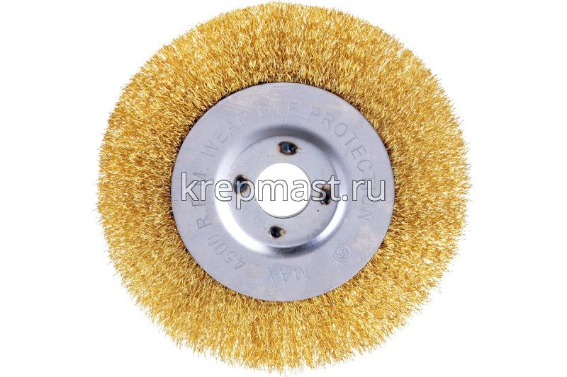 Корщетка- колесо 150мм для УШМ FIT / USP латунь прямая