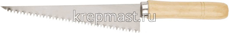 Ножовка по гипсокартону FIT 175мм деревянная рукоятка