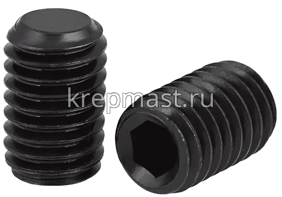 Винт уст. 12х40 12,9 DIN 913плоск.конц.вн/ш черн