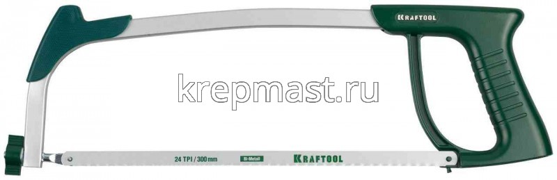 Ножовка по металлу KRAFTOOL металл.рукоятка 300мм