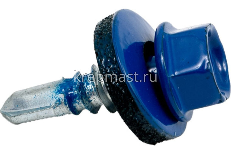 Саморез д/кровли краш. 5,5х19 RAL 5005