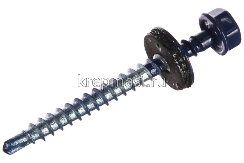 Саморез д/кровли краш. 4,8х51 RAL 5005 /RR35