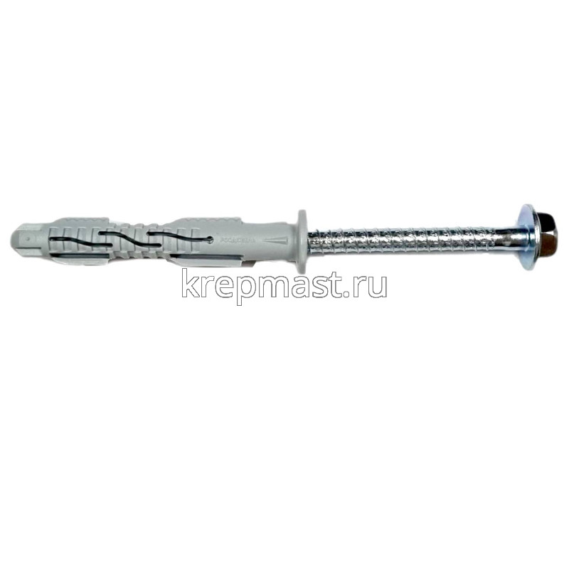 Дюбель фасадный с  ШУРУПОМ полипропилен