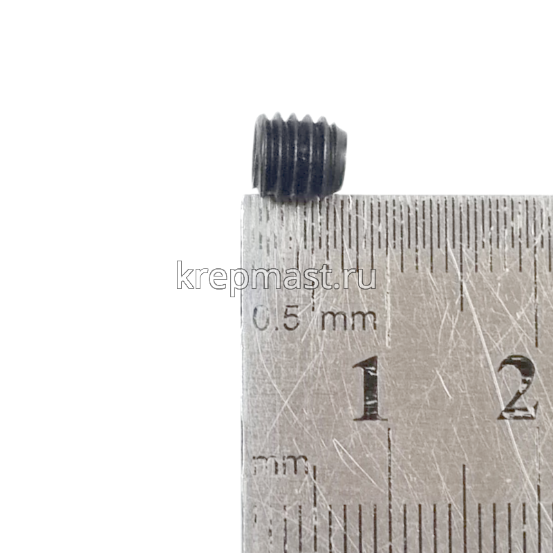 Винт уст. 6х 6 12,9 DIN 913плоск.конц.вн/ш чёрн