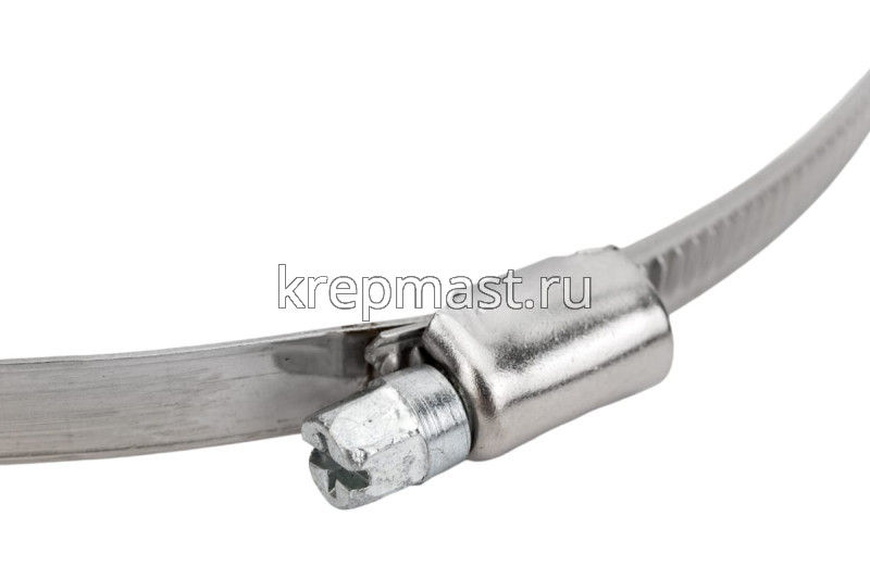 Хомут червячный нержавейка 160-180