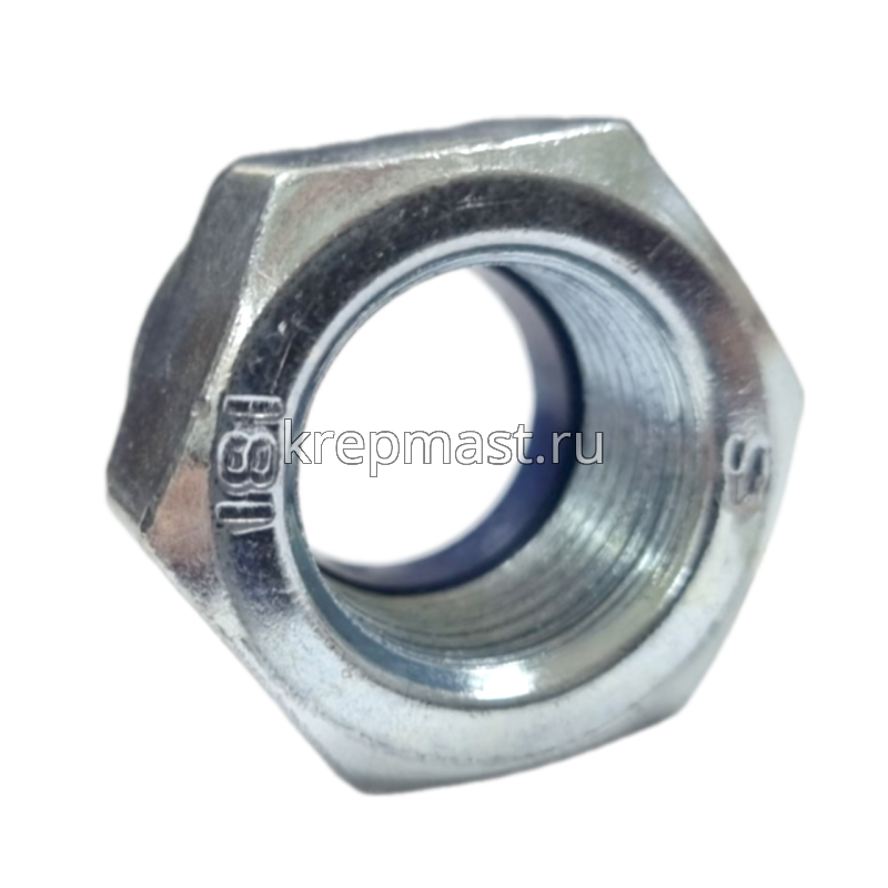 Гайка самоконтр.М20 (шаг резьбы 1,5) оц. DIN 985