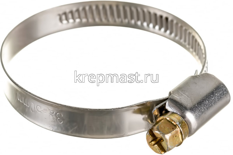 Хомут червячный нержавейка 32-50 (35-50)