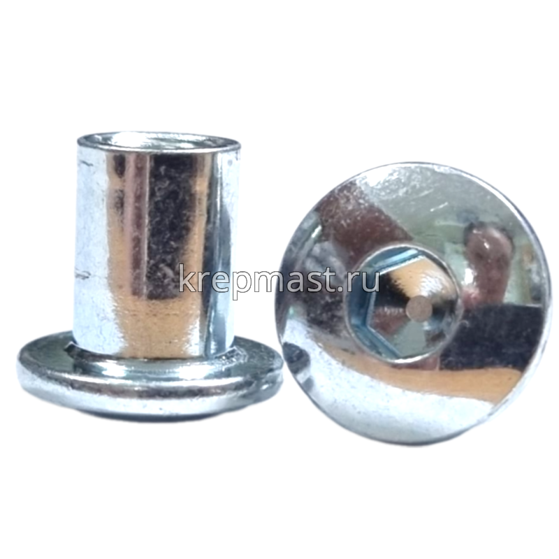 Гайка Ericsona М6 полукруглая оцинк. ключ SW5