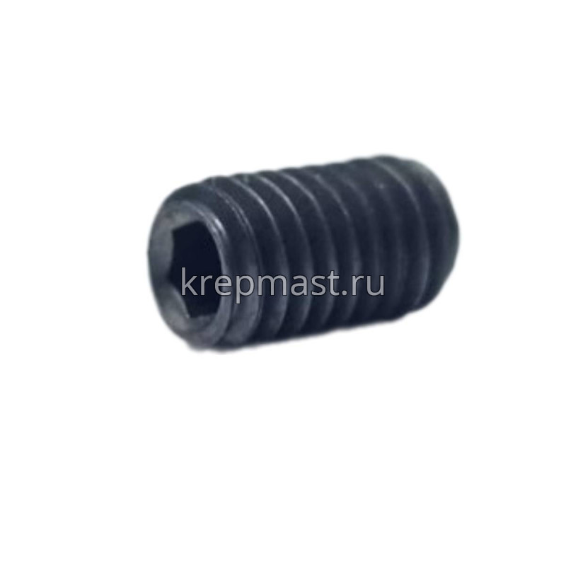 Винт уст. 6х10 12,9 DIN 913плоск.конц.вн/ш чёрн