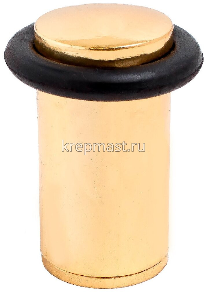 Ограничитель дверной цилиндр ЗОЛОТО