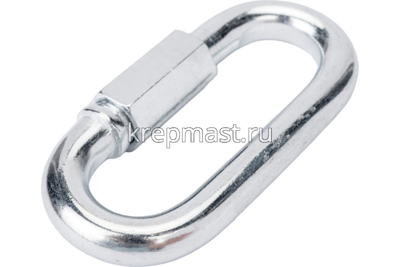 Соединитель цепей с гайкой 12мм (карабин винтовой)