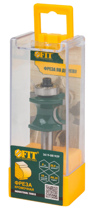 Фреза FIT кромочная полукруглая DхHxL=28,6х19х65,3мм