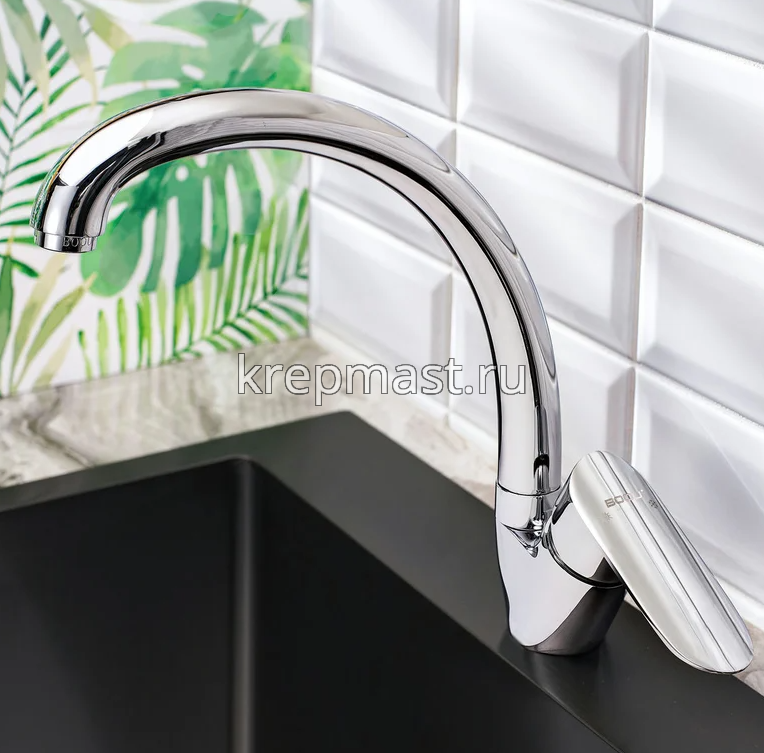 Смеситель д/кухни B8274-10F латунь