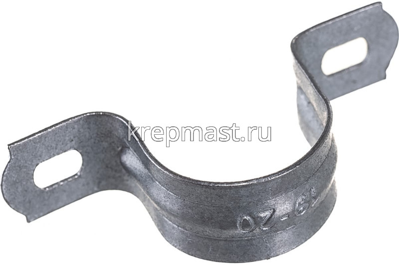 Скоба металлическая ДВУХЛАПКОВАЯ 19-20мм