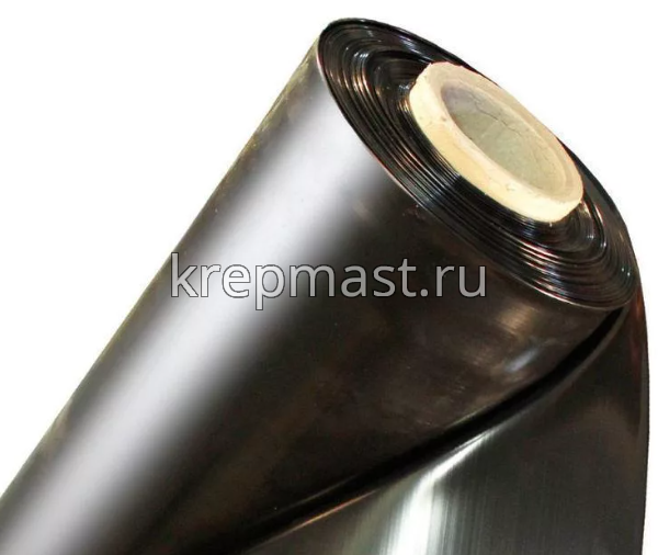 Пленка полиэтиленовая ЧЕРНАЯ 120мкм ширина 3м (100м)