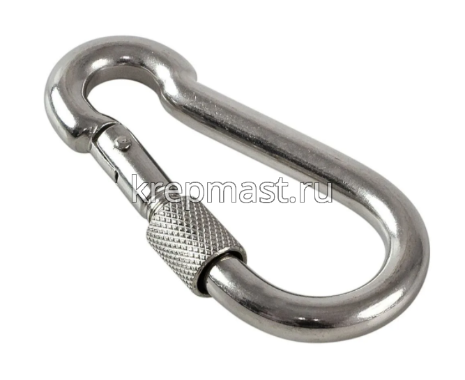 Карабин пожарный с гайкой 8мм DIN 5299D