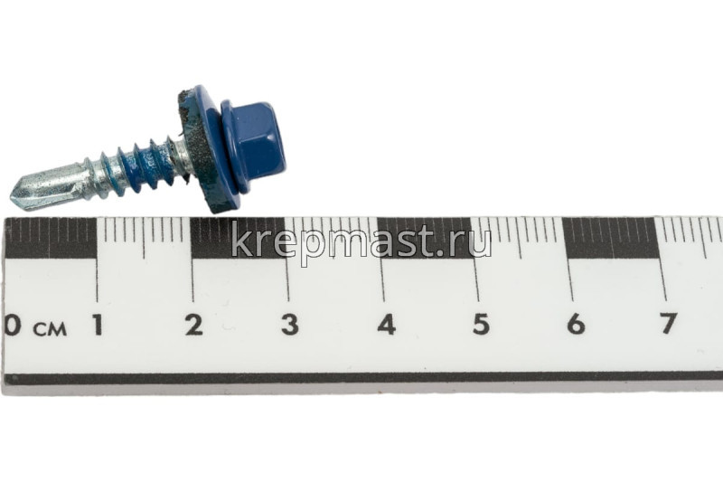 Саморез д/кровли краш. 5,5х25 RAL 5005