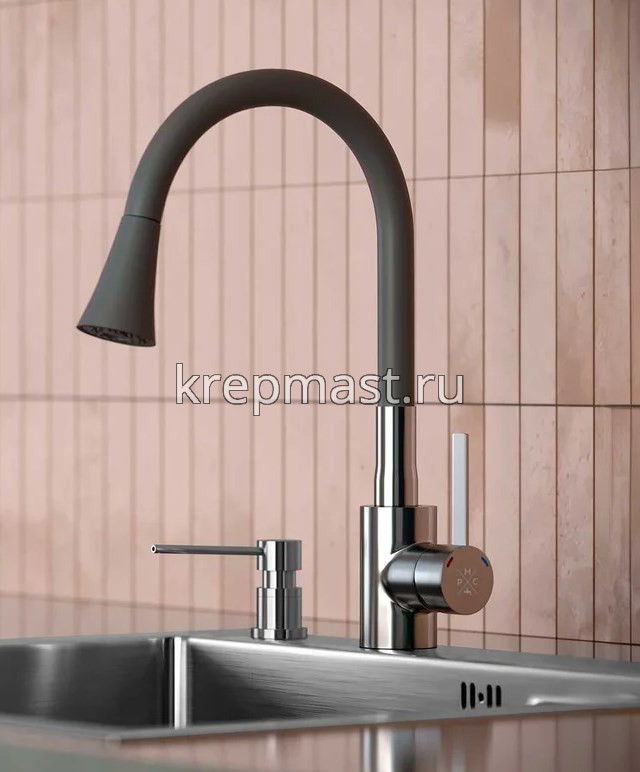 Смеситель д/кухни SUS123GY-016F НЕРЖАВЕЮЩИЙ