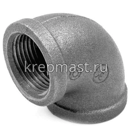 угольник чугунный прох.Ду-15