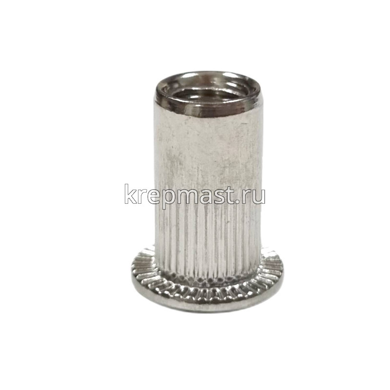 Гайка-заклепка М 5 х 12 цилиндр. борт нерж. А2