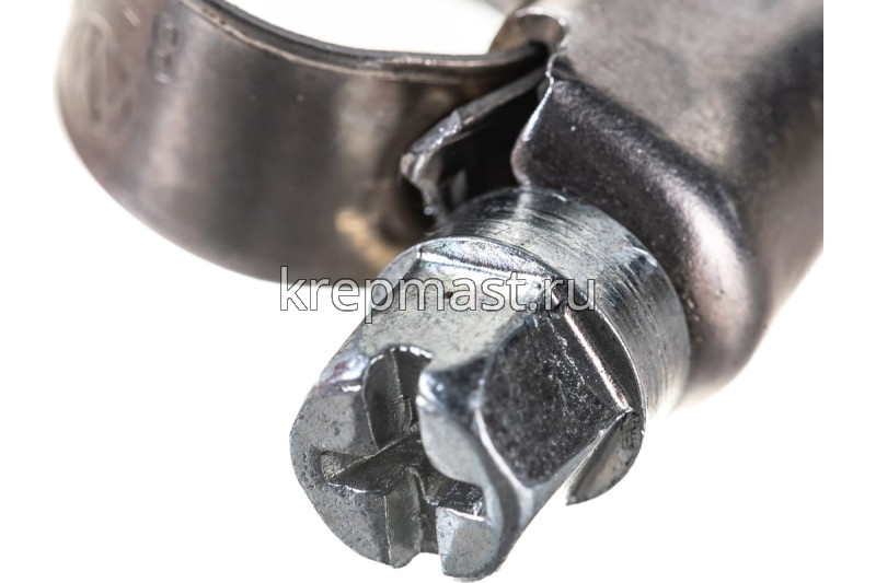 Хомут червячный нержавейка 8-12