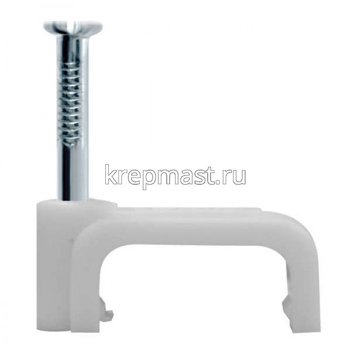 Скобы для кабеля плоские 7мм