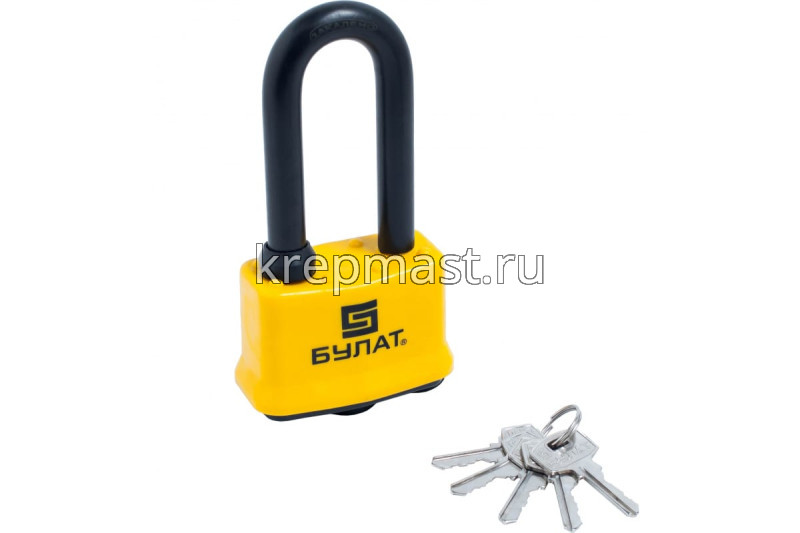 Замок навесной БУЛАТ ВС 0365-01 водостойкий