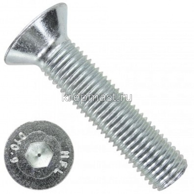Винт с внут. шестиг. потай голов. 4х12 кл.пр.10,9 DIN 7991