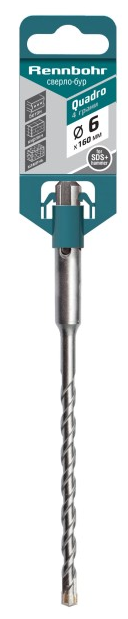Бур SDS+ TRIO / QUADRO Rennbohr" 6,0х160мм
