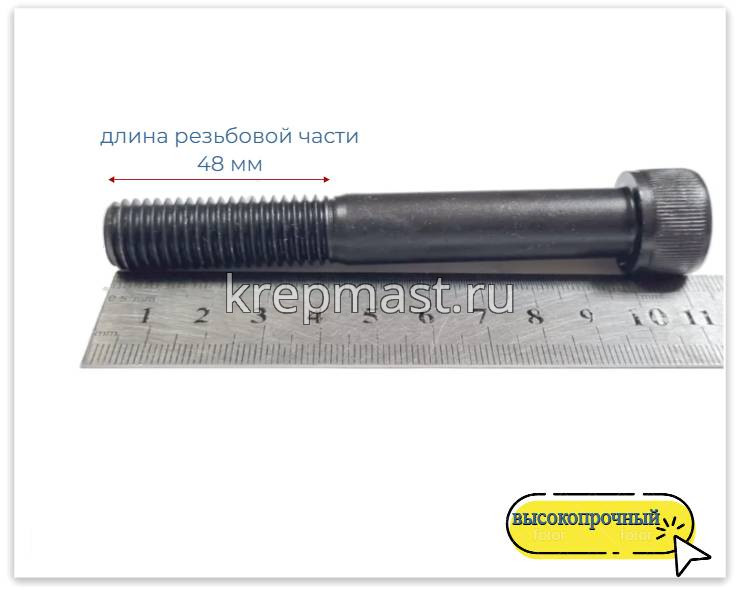 Винт с внутр.шестигранником 14 х100 черный кл.пр.12,9 н/р DIN 912