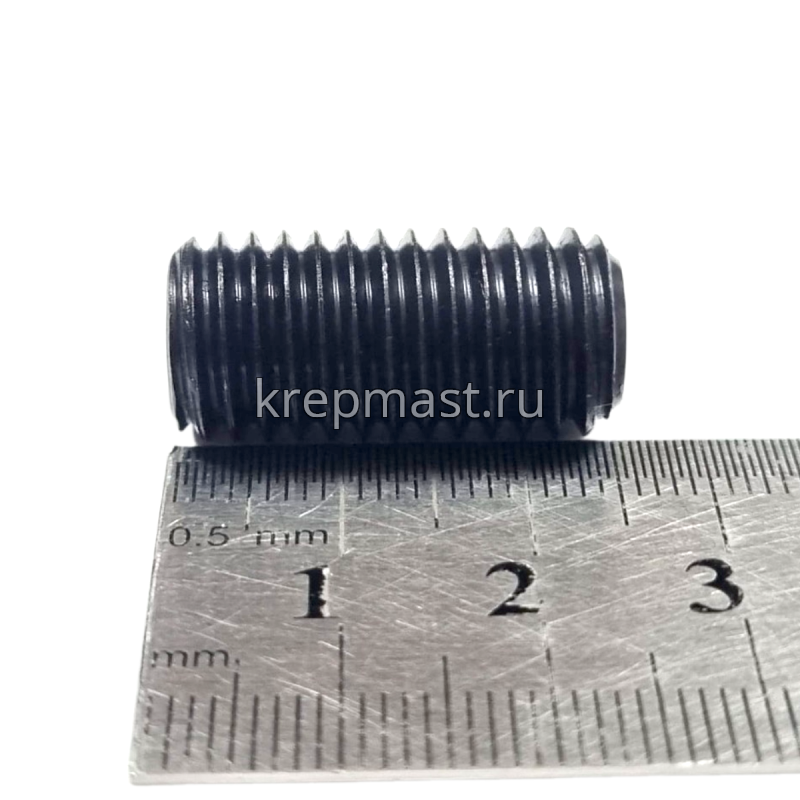 Винт уст. 12х25 12,9 DIN 913плоск.конц.вн/ш черн