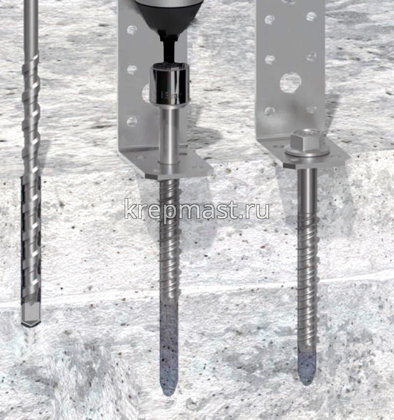 Шуруп по бетону PBW 8х 60мм (10,5х60мм шестигран.гол с п/ш)