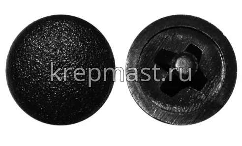 Заглушка №2 для шурупов- черный