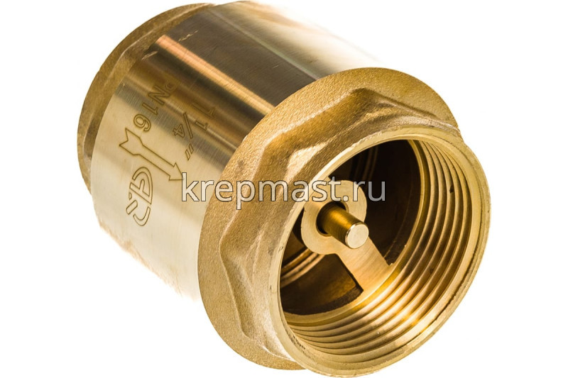 Клапан обратный 1 1/4" латунь
